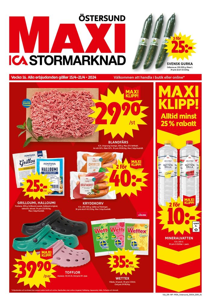 ICA Maxi-katalog i Östersund | ICA Maxi Erbjudanden | 2024-04-15 - 2024-04-21