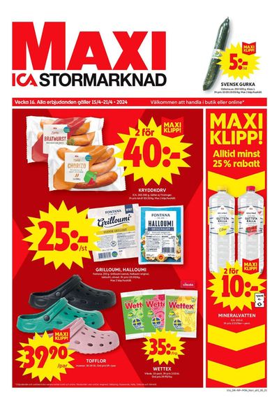 ICA Maxi-katalog i Umeå | ICA Maxi Erbjudanden | 2024-04-15 - 2024-04-21