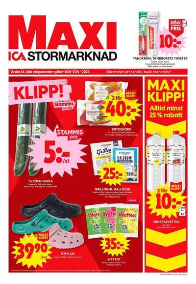 ICA Maxi-katalog i Nyköping | ICA Maxi Erbjudanden | 2024-04-15 - 2024-04-21