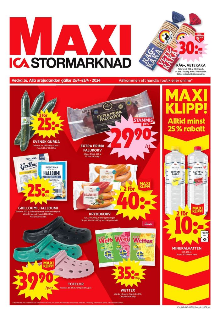 ICA Maxi-katalog i Falun | ICA Maxi Erbjudanden | 2024-04-15 - 2024-04-21