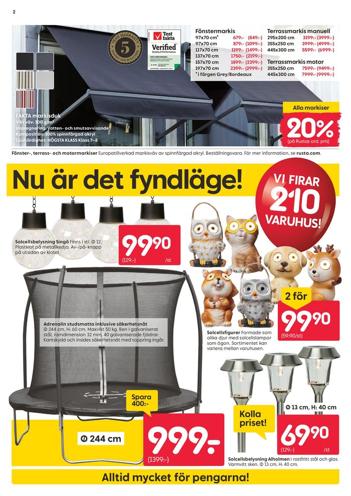 Rusta-katalog i Karlstad | Rusta reklambad | 2024-04-15 - 2024-04-29