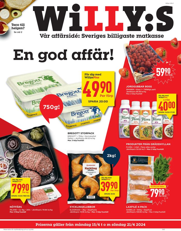 Willys-katalog i Ystad | Willys Erbjudanden | 2024-04-15 - 2024-04-21