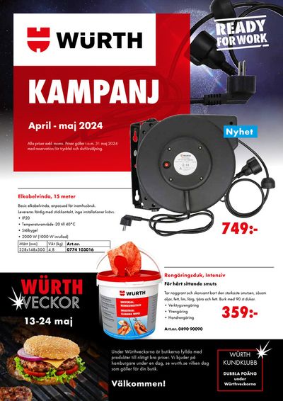 Würth-katalog i Karlstad | April - Maj 2024 | 2024-04-16 - 2024-05-31