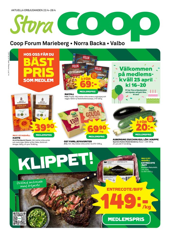 Coop Forum-katalog i Örebro | Coop Forum reklamblad | 2024-04-22 - 2024-04-28