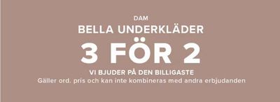 Erbjudanden av Kläder, Skor och Accessoarer i Göteborg | Bella underkläder 3 för 2  de Cubus | 2024-04-18 - 2024-04-30