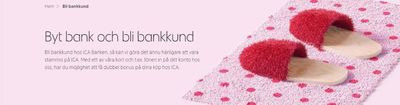 Erbjudanden av Banker i Göteborg | Byt bank och bli bankkund de ICA Banken | 2024-04-19 - 2024-05-09
