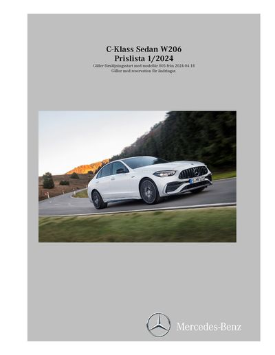 Mercedes-Benz-katalog i Gävle | Mercedes-Benz Saloon W206 | 2024-04-20 - 2025-04-20