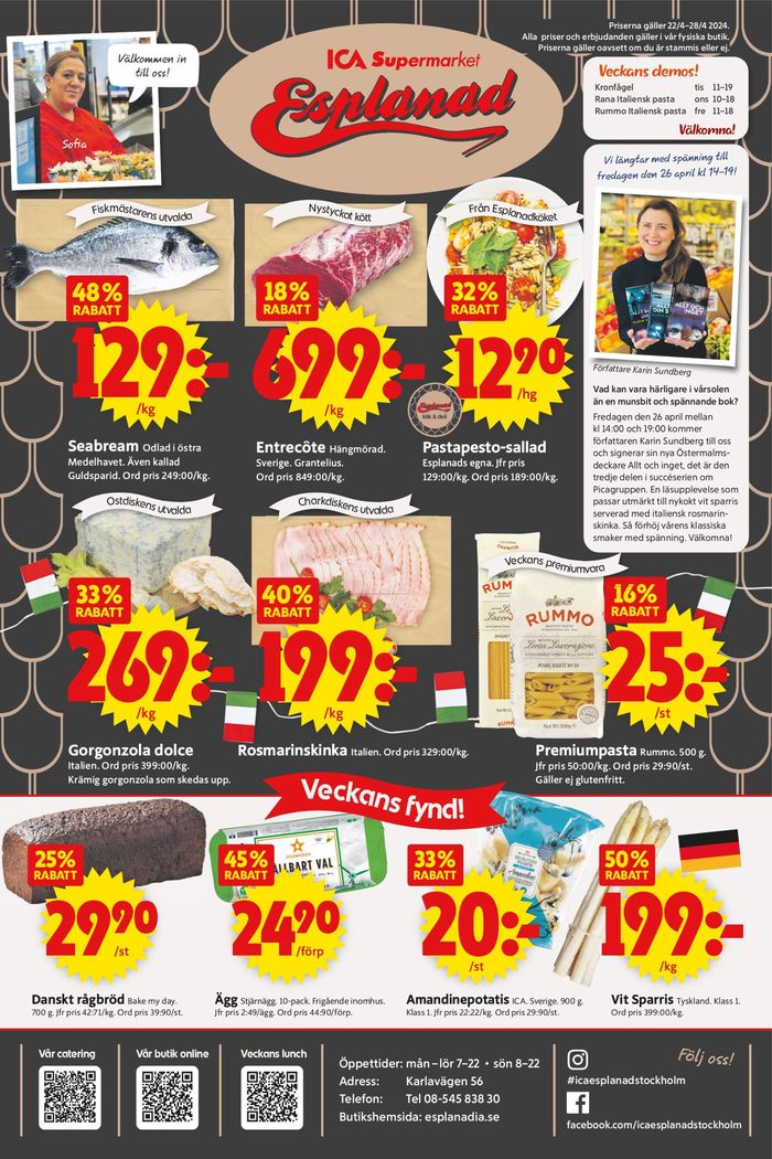 ICA Supermarket-katalog i Saltsjöbaden | ICA Supermarket Erbjudanden | 2024-04-22 - 2024-05-06