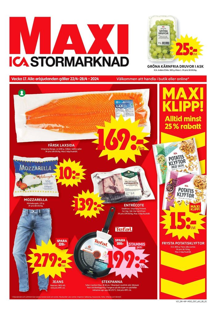 ICA Maxi-katalog i Mörtnäs | ICA Maxi Erbjudanden | 2024-04-22 - 2024-04-28