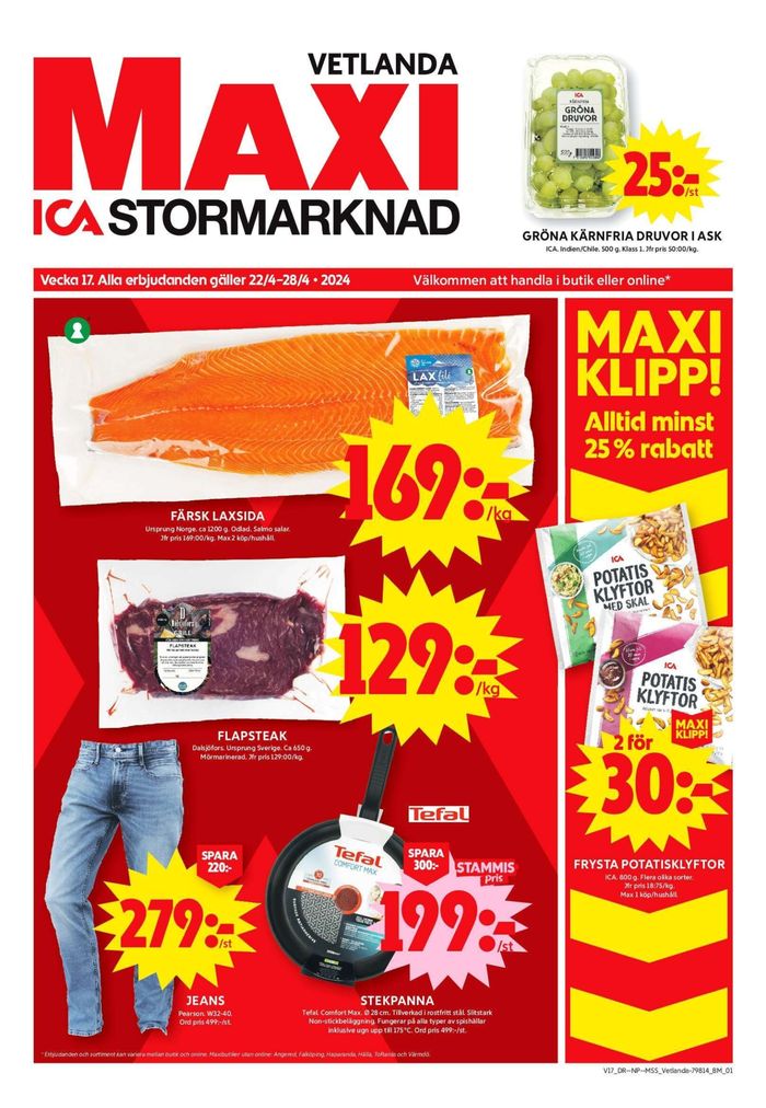 ICA Maxi-katalog i Vetlanda | ICA Maxi Erbjudanden | 2024-04-22 - 2024-04-28