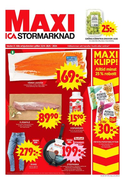 Erbjudanden av Matbutiker i Ulricehamn | ICA Maxi Erbjudanden de ICA Maxi | 2024-04-22 - 2024-04-28
