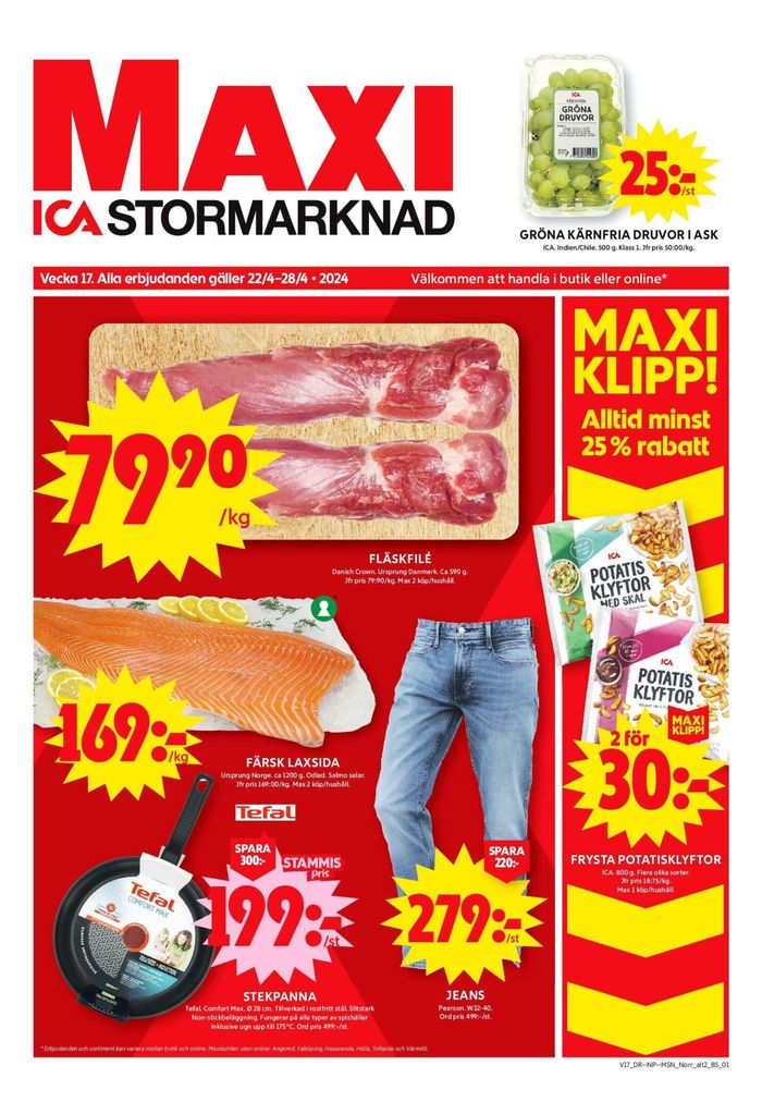 ICA Maxi-katalog i Skellefteå | ICA Maxi Erbjudanden | 2024-04-22 - 2024-04-28