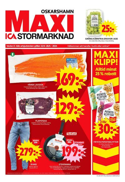 Erbjudanden av Matbutiker i Oskarshamn | ICA Maxi Erbjudanden de ICA Maxi | 2024-04-22 - 2024-04-28