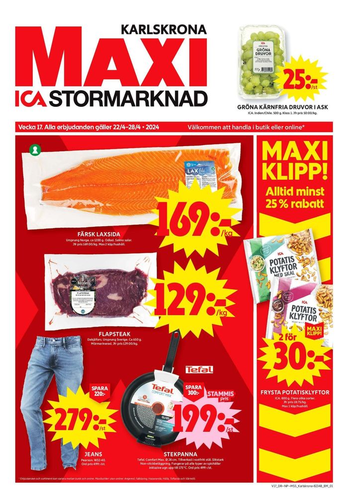 ICA Maxi-katalog i Karlskrona | ICA Maxi Erbjudanden | 2024-04-22 - 2024-04-28