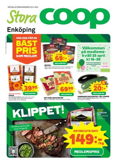 Erbjudanden av Matbutiker i Enköping | Stora Coop Erbjudanden de Stora Coop | 2024-04-22 - 2024-04-28