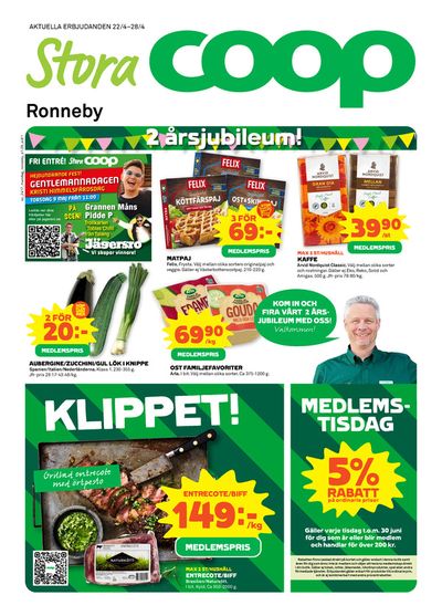 Erbjudanden av Matbutiker i Ronneby | Stora Coop Erbjudanden de Stora Coop | 2024-04-22 - 2024-04-28
