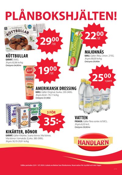 Erbjudanden av Matbutiker i Lund (Skåne) | Handlar'n Erbjudanden de Handlar'n | 2024-04-22 - 2024-05-06