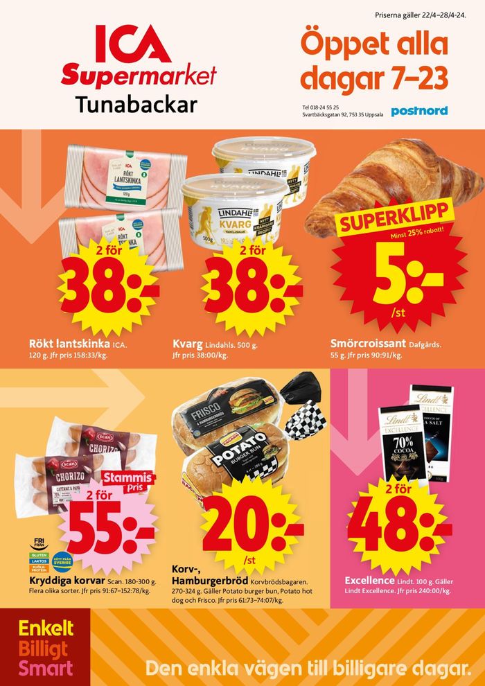 ICA Supermarket-katalog i Uppsala | ICA Supermarket Erbjudanden | 2024-04-23 - 2024-05-07