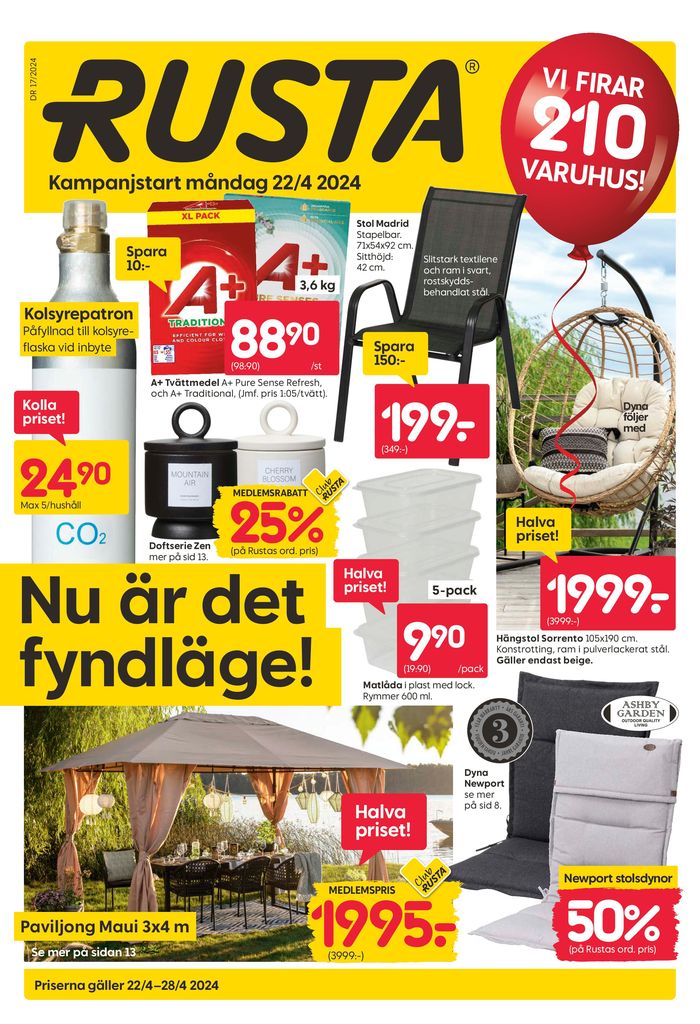 Rusta-katalog i Stockholm | Rusta reklambad | 2024-04-23 - 2024-05-07
