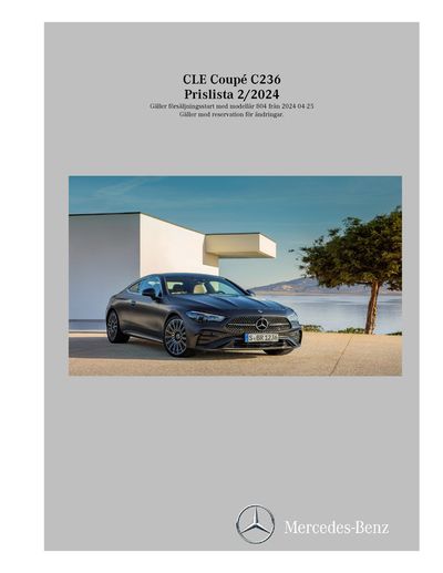 Mercedes-Benz-katalog i Nyköping | Mercedes-Benz Coupe C236 | 2024-04-26 - 2025-04-26