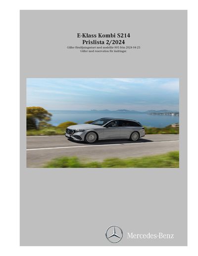 Mercedes-Benz-katalog i Östersund | Mercedes-Benz Estate S214 | 2024-04-26 - 2025-04-26