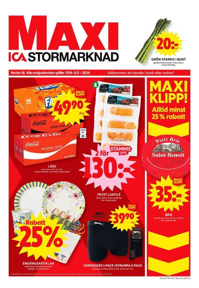 Erbjudanden av Matbutiker i Mölnlycke | ICA Maxi Erbjudanden de ICA Maxi | 2024-04-22 - 2024-04-28