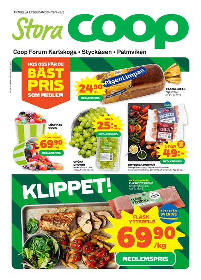 Erbjudanden av Matbutiker i Karlskoga | Coop Forum reklamblad de Coop Forum | 2024-04-29 - 2024-05-05