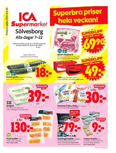 Erbjudanden av Matbutiker i Karlshamn | ICA Supermarket Erbjudanden de ICA Supermarket | 2024-04-28 - 2024-05-12