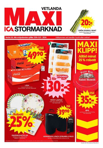ICA Maxi-katalog i Vetlanda | ICA Maxi Erbjudanden | 2024-04-28 - 2024-05-12