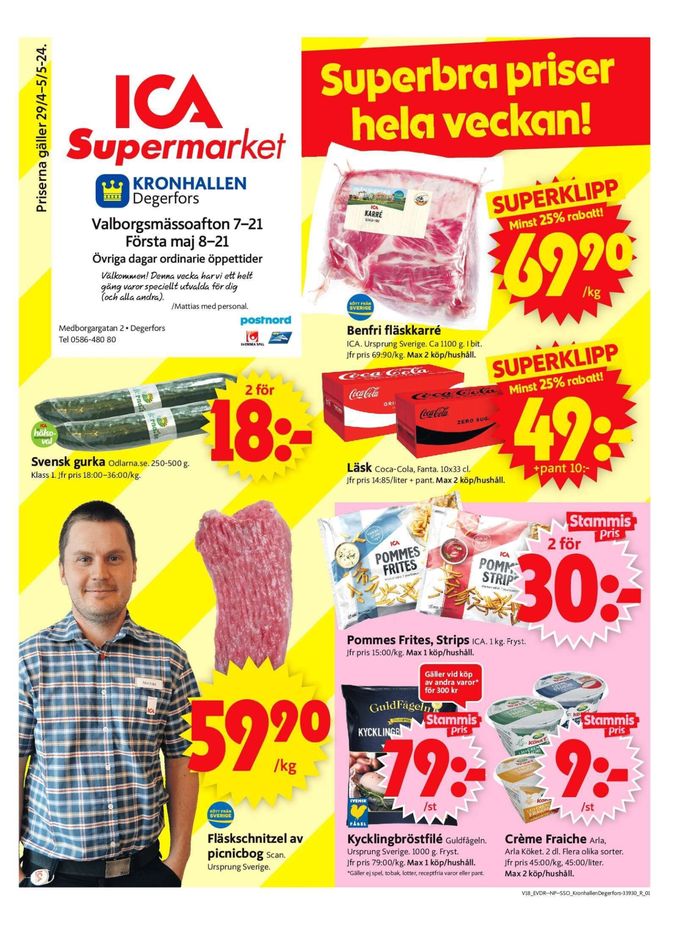 ICA Supermarket-katalog i Degerfors | ICA Supermarket Erbjudanden | 2024-04-29 - 2024-05-05