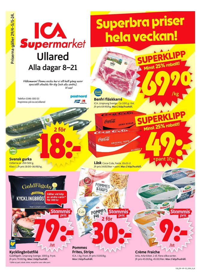 ICA Supermarket-katalog i Ullared | ICA Supermarket Erbjudanden | 2024-04-29 - 2024-05-05