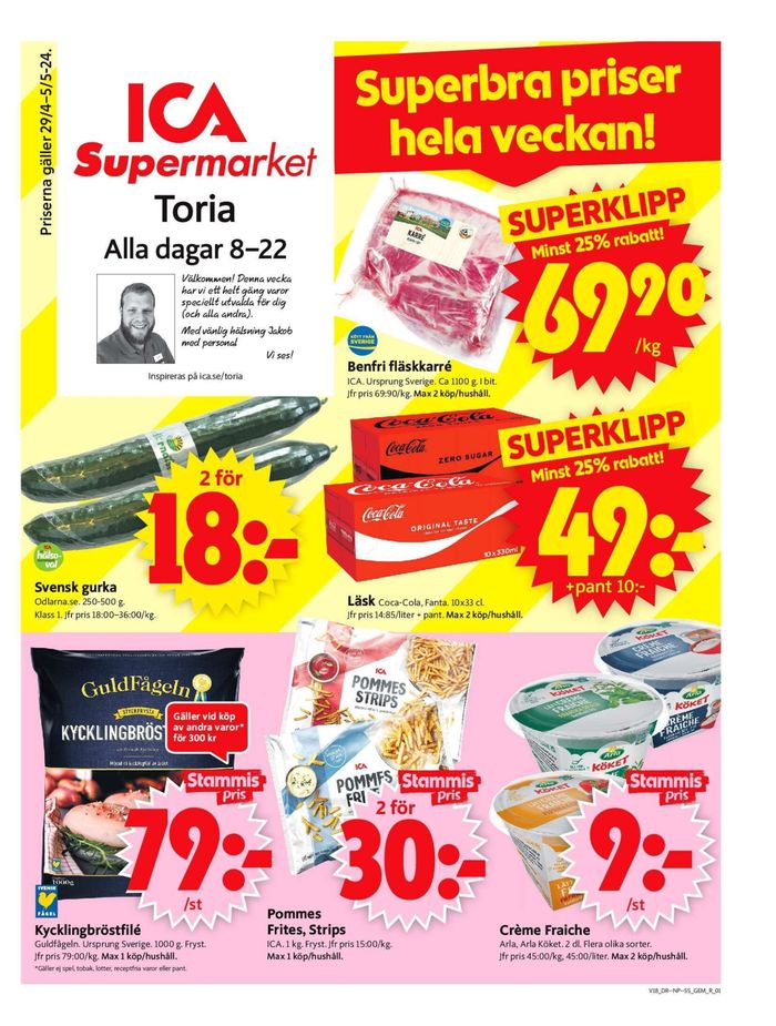 ICA Supermarket-katalog i Torsby (Värmland) | ICA Supermarket Erbjudanden | 2024-04-29 - 2024-05-05