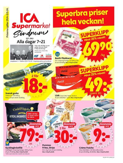 ICA Supermarket-katalog i Steninge | ICA Supermarket Erbjudanden | 2024-04-29 - 2024-05-05