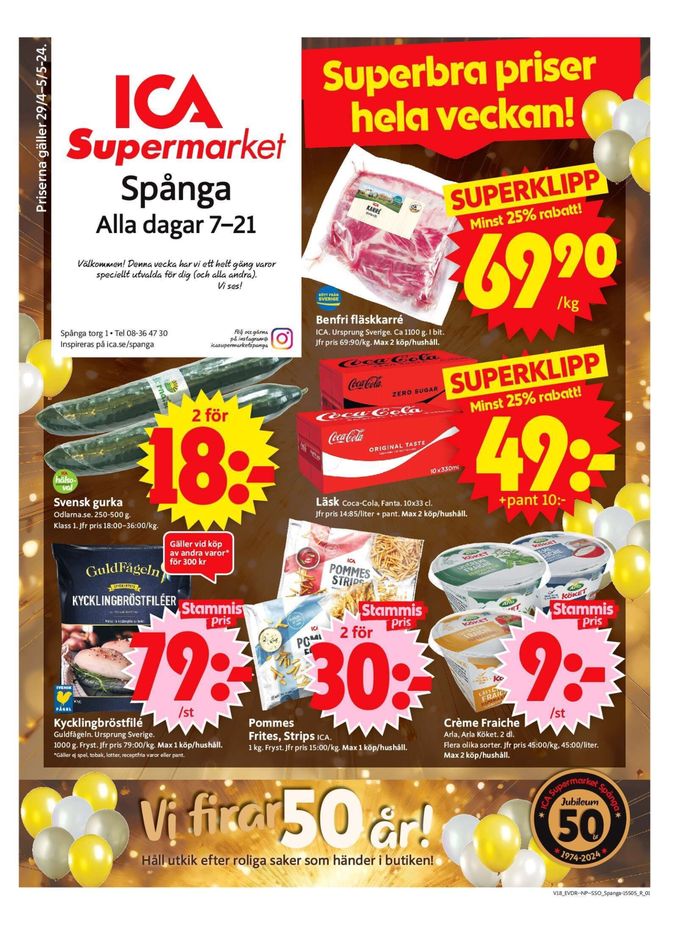 ICA Supermarket-katalog i Tallebo | ICA Supermarket Erbjudanden | 2024-04-29 - 2024-05-05