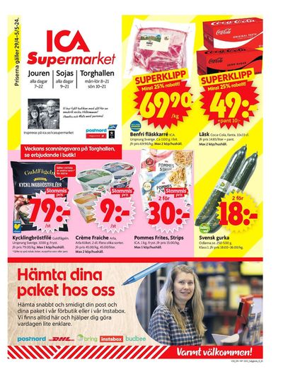 ICA Supermarket-katalog i Fjugesta | ICA Supermarket Erbjudanden | 2024-04-29 - 2024-05-05