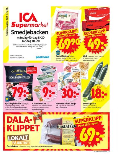 ICA Supermarket-katalog i Smedjebacken | ICA Supermarket Erbjudanden | 2024-04-29 - 2024-05-05