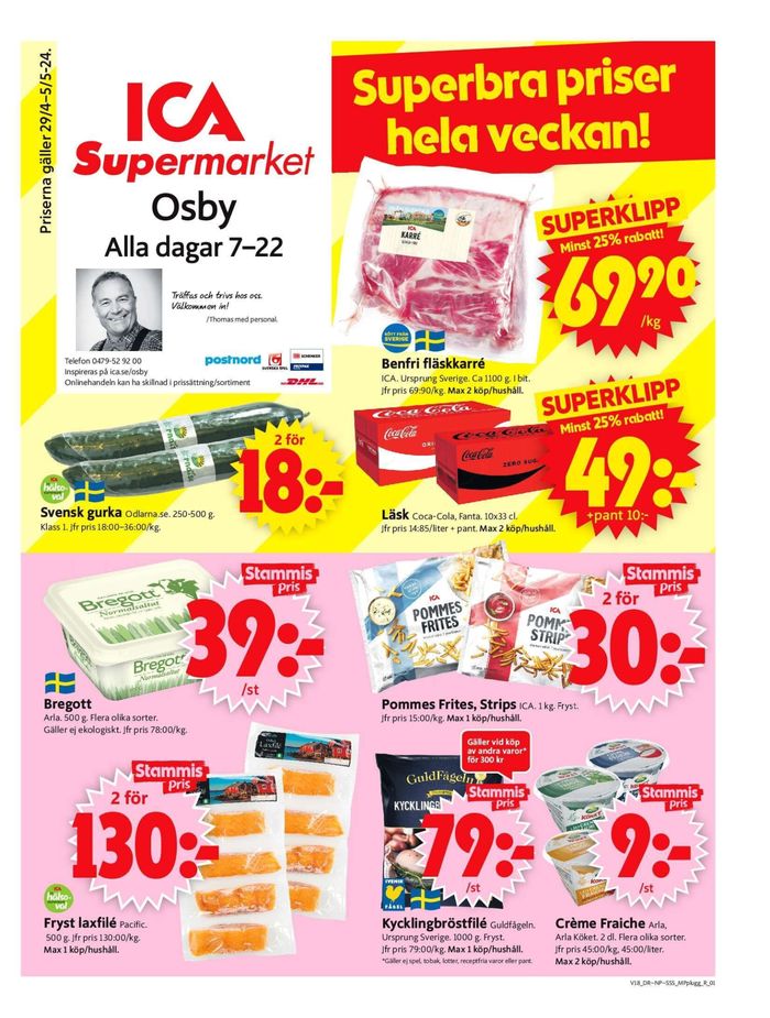 ICA Supermarket-katalog i Osby | ICA Supermarket Erbjudanden | 2024-04-29 - 2024-05-05