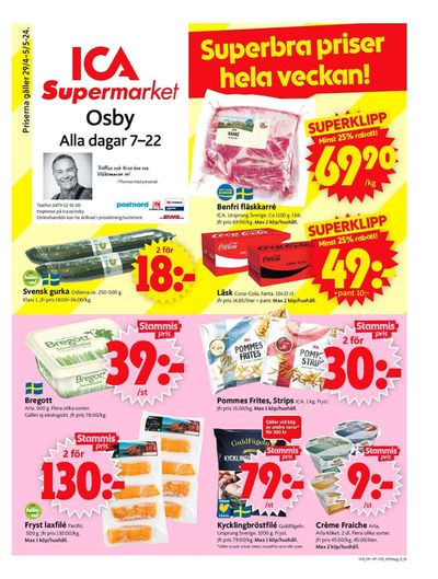 Erbjudanden av Matbutiker i Älmhult | ICA Supermarket Erbjudanden de ICA Supermarket | 2024-04-29 - 2024-05-05