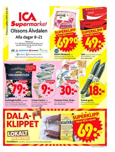 ICA Supermarket-katalog i Älvdalen | ICA Supermarket Erbjudanden | 2024-04-29 - 2024-05-05