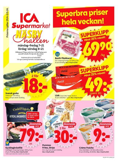 ICA Supermarket-katalog i Fellingsbro | ICA Supermarket Erbjudanden | 2024-04-29 - 2024-05-05