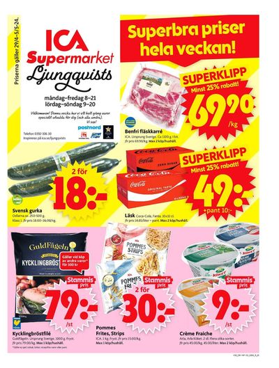 ICA Supermarket-katalog i Bottnaryd | ICA Supermarket Erbjudanden | 2024-04-29 - 2024-05-05