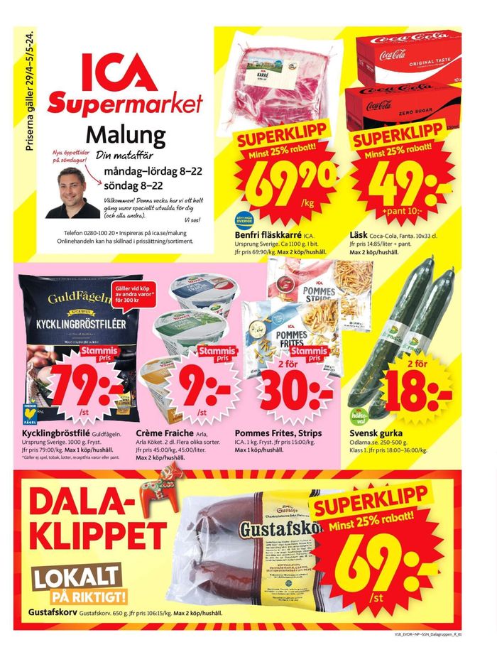 ICA Supermarket-katalog i Malung | ICA Supermarket Erbjudanden | 2024-04-29 - 2024-05-05