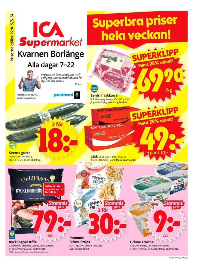 ICA Supermarket-katalog i Borlänge | ICA Supermarket Erbjudanden | 2024-04-29 - 2024-05-13