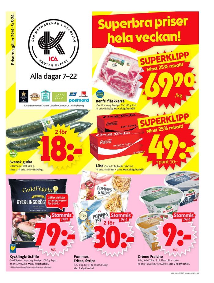 ICA Supermarket-katalog i Nyköping | ICA Supermarket Erbjudanden | 2024-04-29 - 2024-05-05