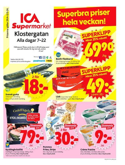 ICA Supermarket-katalog i Jönköping | ICA Supermarket Erbjudanden | 2024-04-29 - 2024-05-05