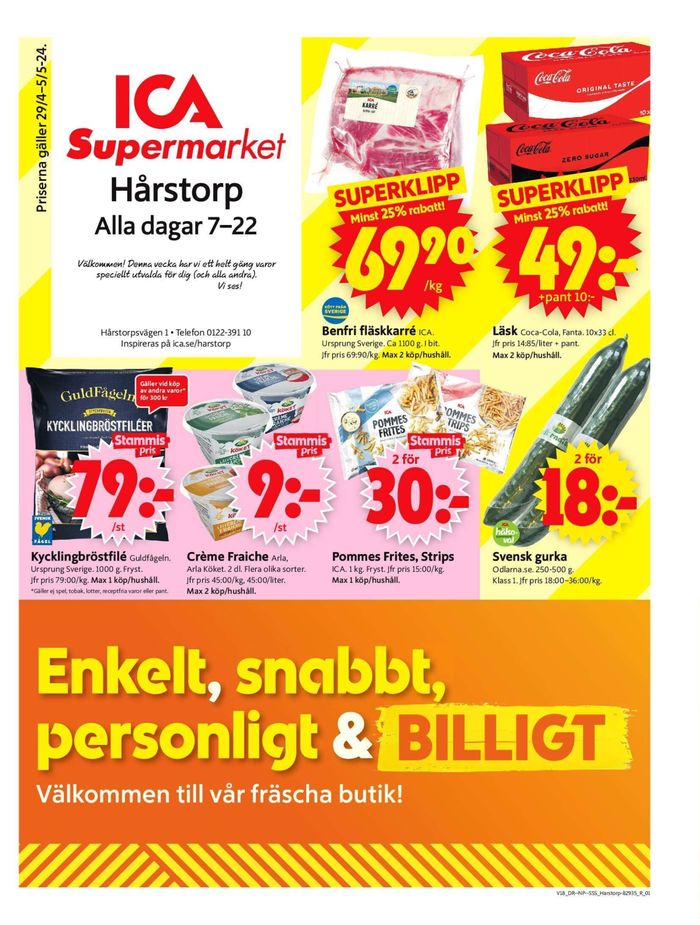 ICA Supermarket-katalog i Finspång | ICA Supermarket Erbjudanden | 2024-04-29 - 2024-05-05
