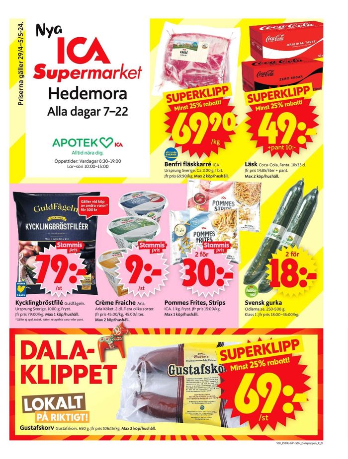 ICA Supermarket-katalog i Hedemora | ICA Supermarket Erbjudanden | 2024-04-29 - 2024-05-05