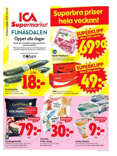 ICA Supermarket-katalog i Funäsdalen | ICA Supermarket Erbjudanden | 2024-04-29 - 2024-05-05