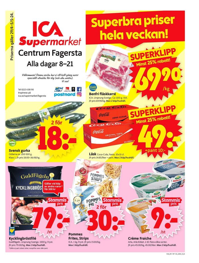 ICA Supermarket-katalog i Fagersta | ICA Supermarket Erbjudanden | 2024-04-29 - 2024-05-05