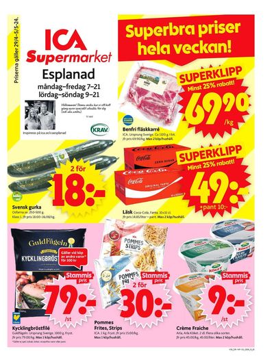 ICA Supermarket-katalog i Haga (Västernorrland) | ICA Supermarket Erbjudanden | 2024-04-29 - 2024-05-05
